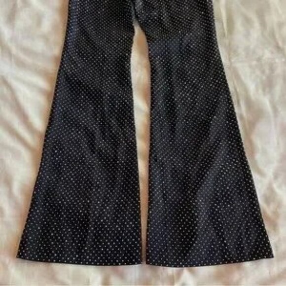 NEW! Nadine Merabi- Wide Leg Black Wide Leg High Rise Kira Trousers Pants Size 4 - Picture 10 of 10